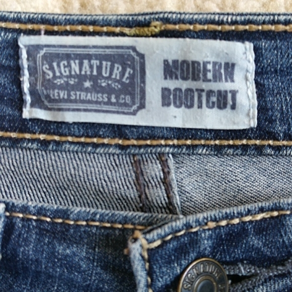 Signature Levi Strauss & Co. Modern Bootcut Jeans 4M Blue - Picture 4 of 14